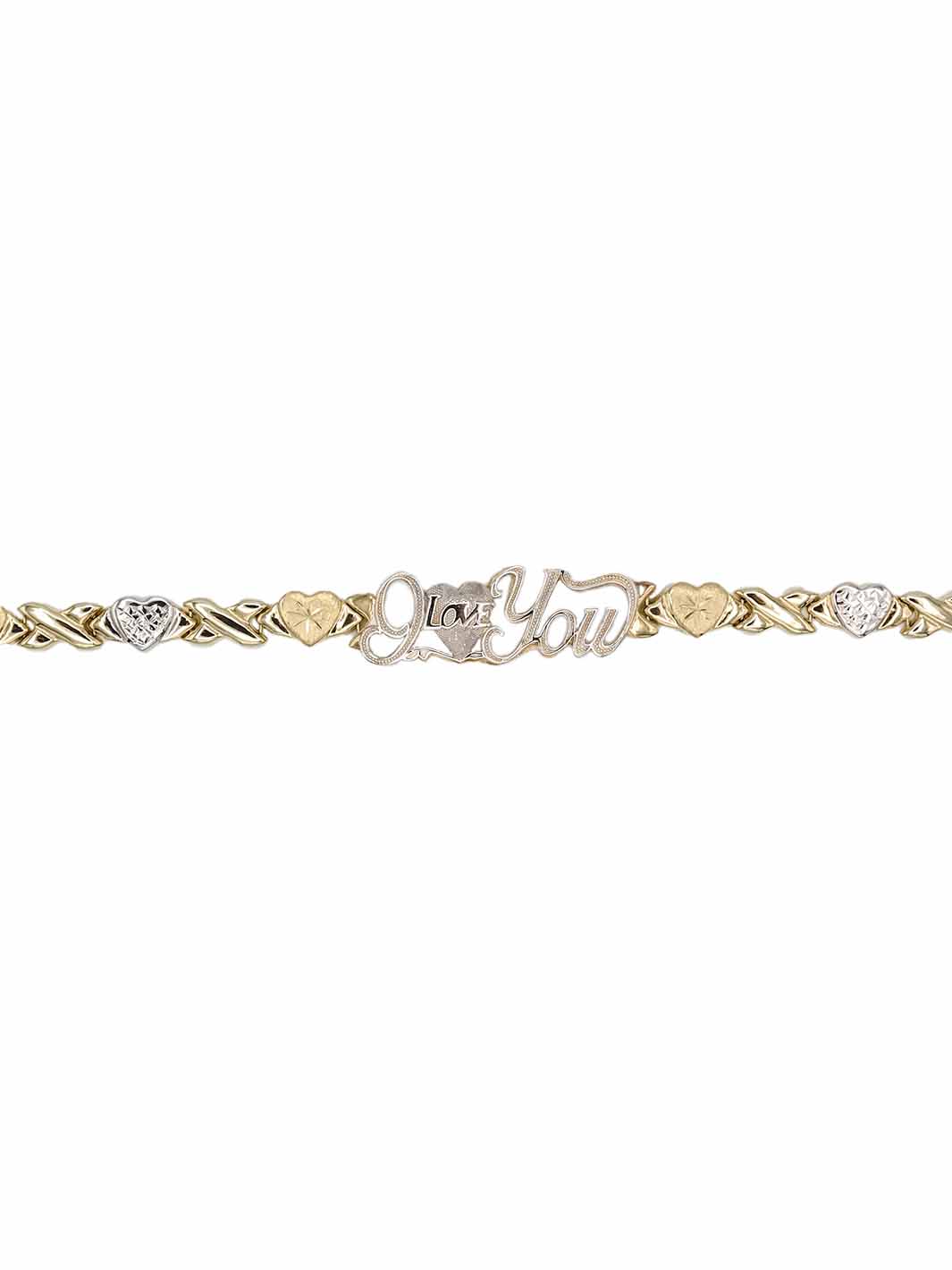 10k Gold I-Love-You Bracelet