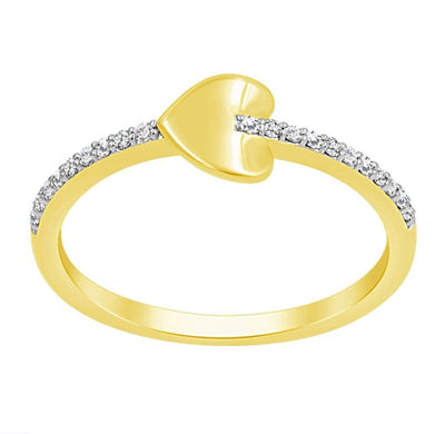 10K Gold Simple Heart Ring