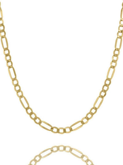 10K Gold Figaro Chain Necklace
