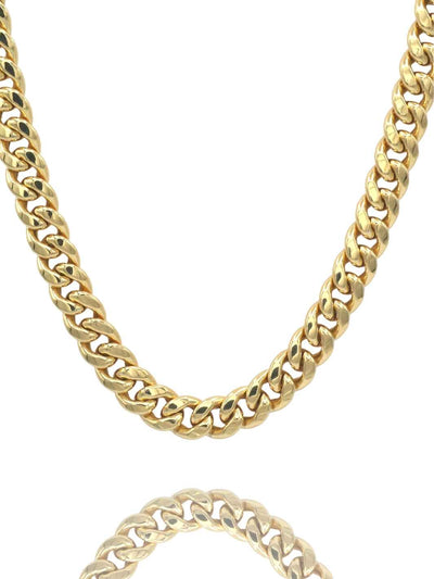 10K Gold Miami Cuban Chain Necklace